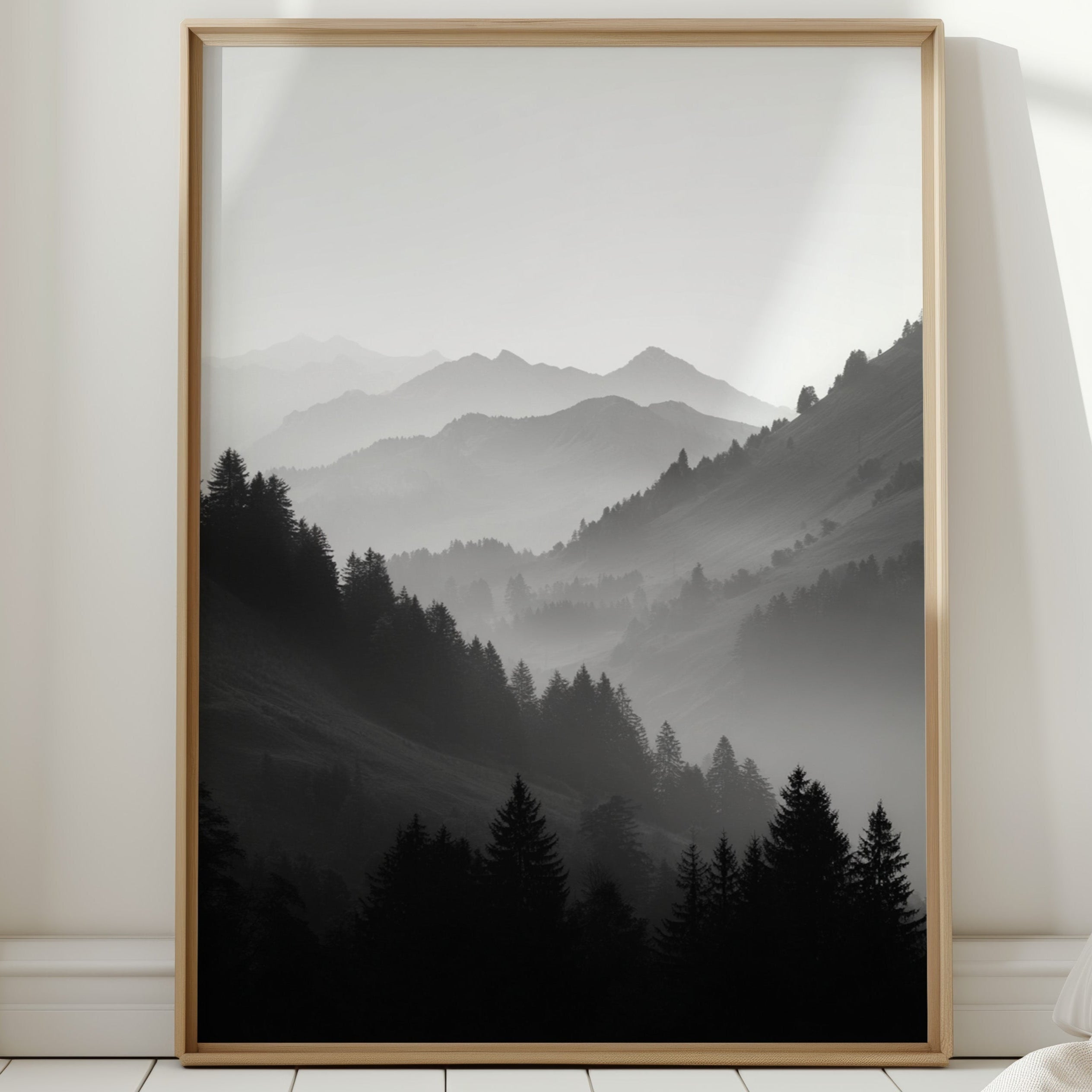 Veil of Mountains in Mist