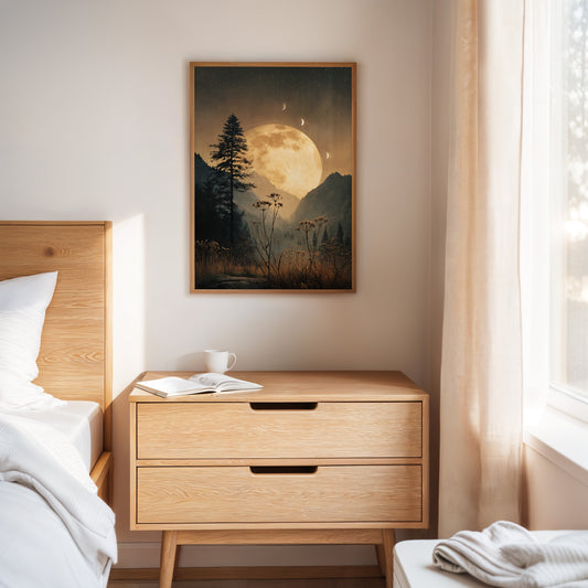 Moonlit Serenade Over Silent Valleys