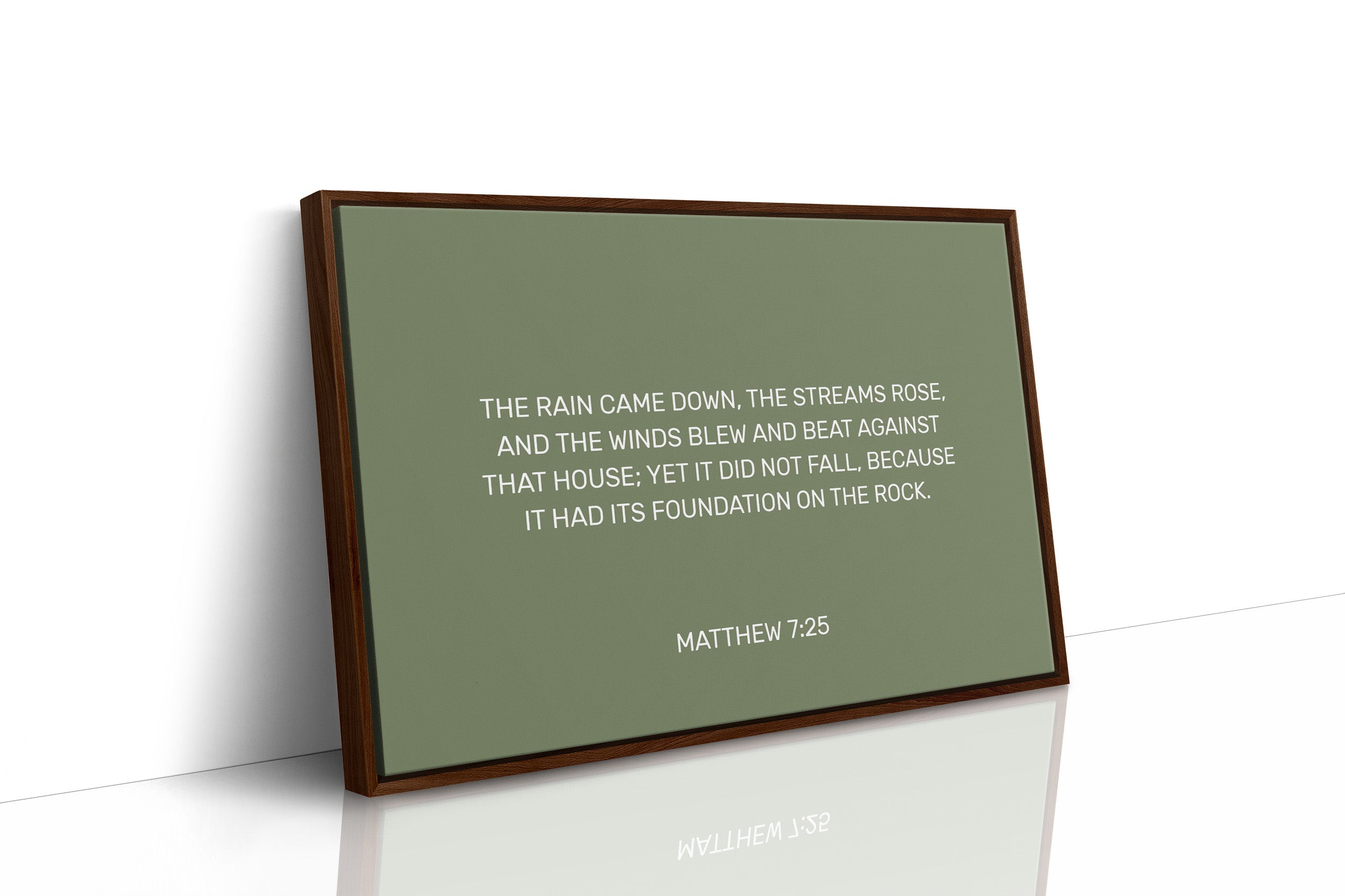 Ancient Words On Sage Canvas