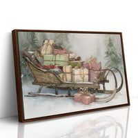 Vintage Sleigh Carries Winter's Promises