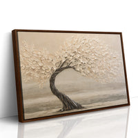Windswept Tree in Cream
