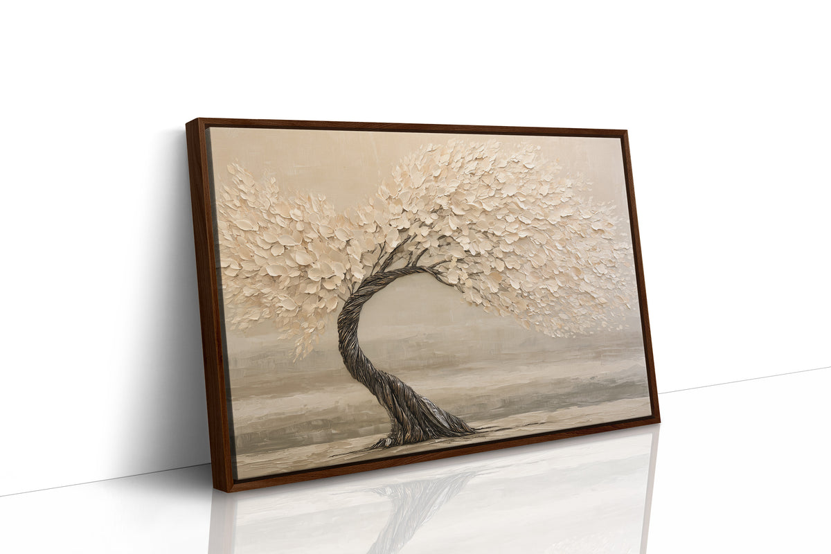 Windswept Tree in Cream
