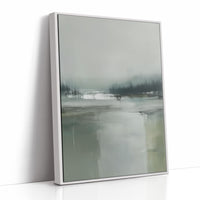 Misty Lake Finds Morning Silence