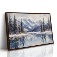 Alpine Lake Mirrors Winter's Grace