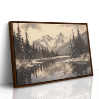 Winter's Mirror Shows Mountain Tales