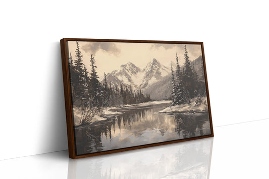 Winter's Mirror Shows Mountain Tales