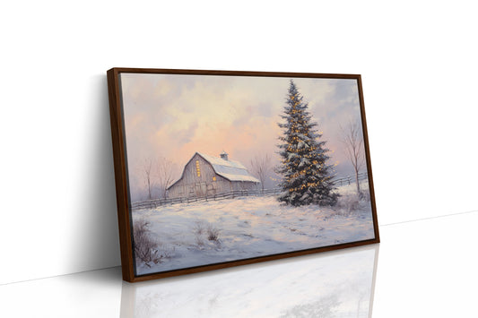 Winter Lights Warm The Farmstead