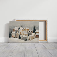 Silent Village Under Winter's Veil
