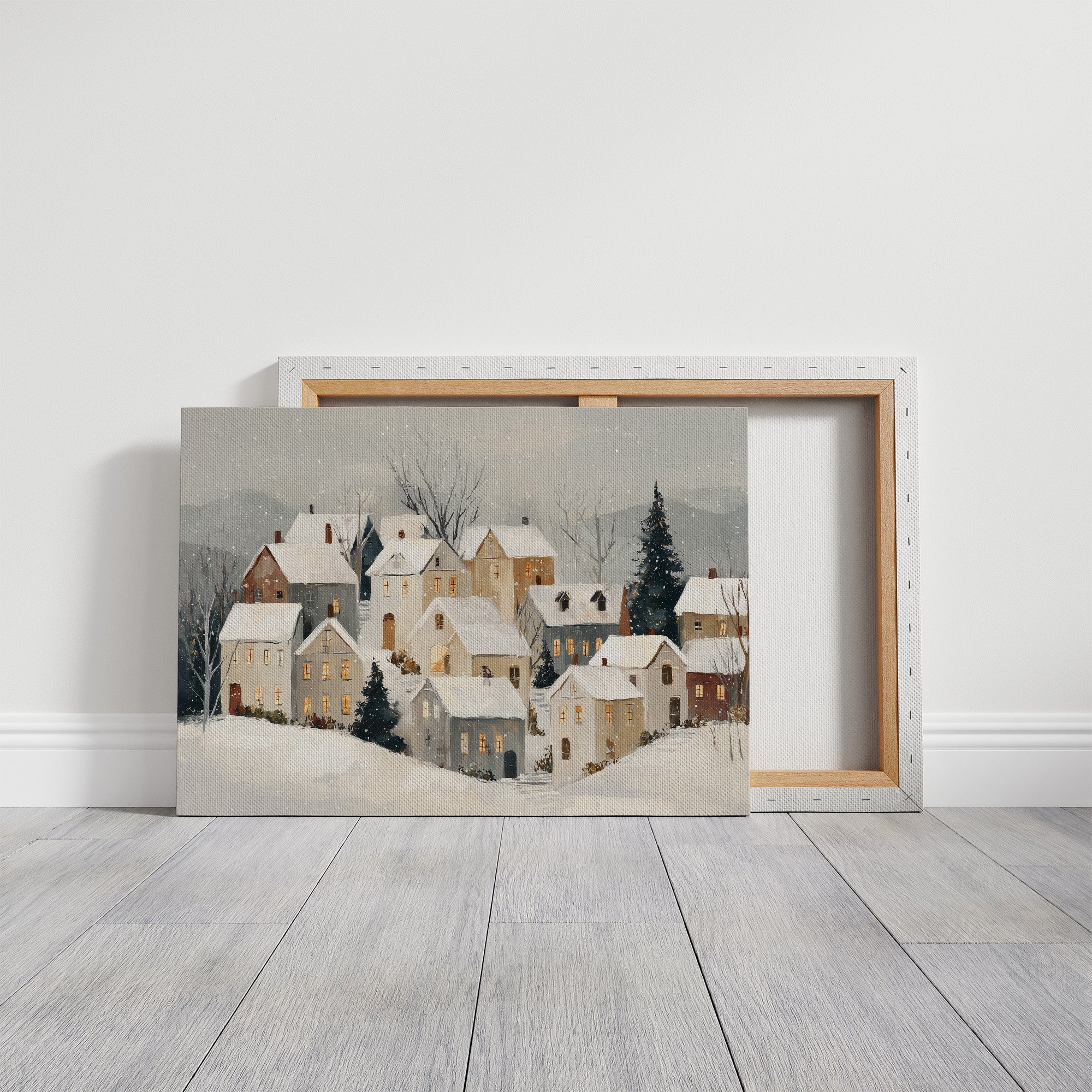 Silent Village Under Winter's Veil