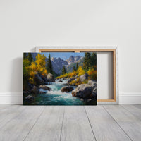 Autumn Rapids Race Through Mountains