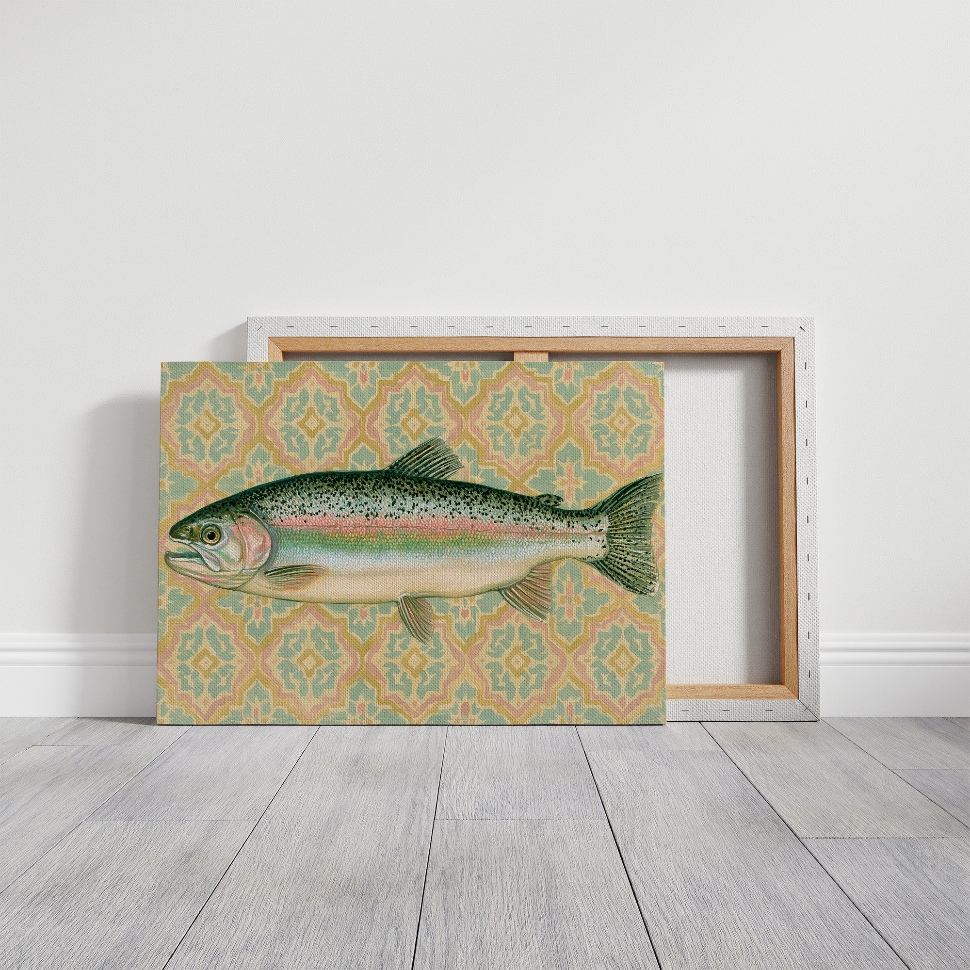 Rainbow Trout, Tiled Backdrop