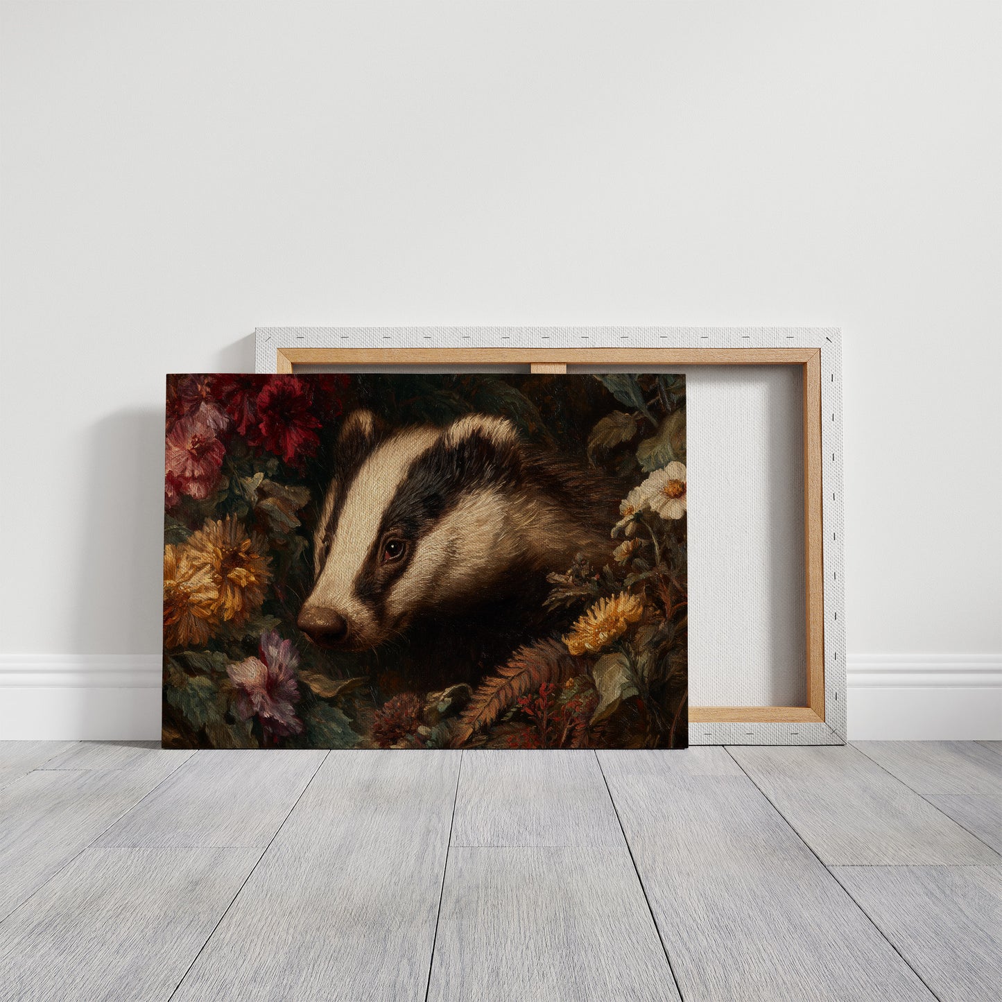 Woodland Creature Among Autumn Blooms