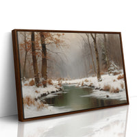 Winter Stream Carries Autumn's Memory