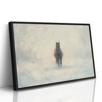 Black Horse Through the Mist