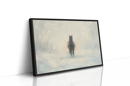 Black Horse Through the Mist