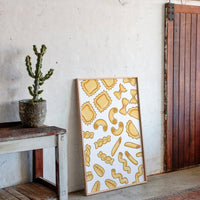 Pasta Shapes Dance In Golden Light