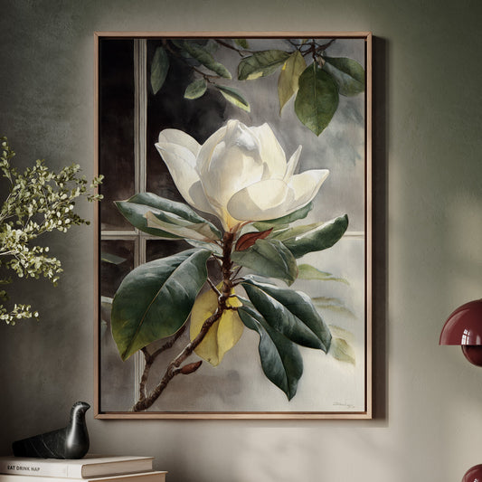 Petals Beneath the Window's Gaze