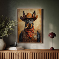 Doberman Marshal with a Steel Gaze