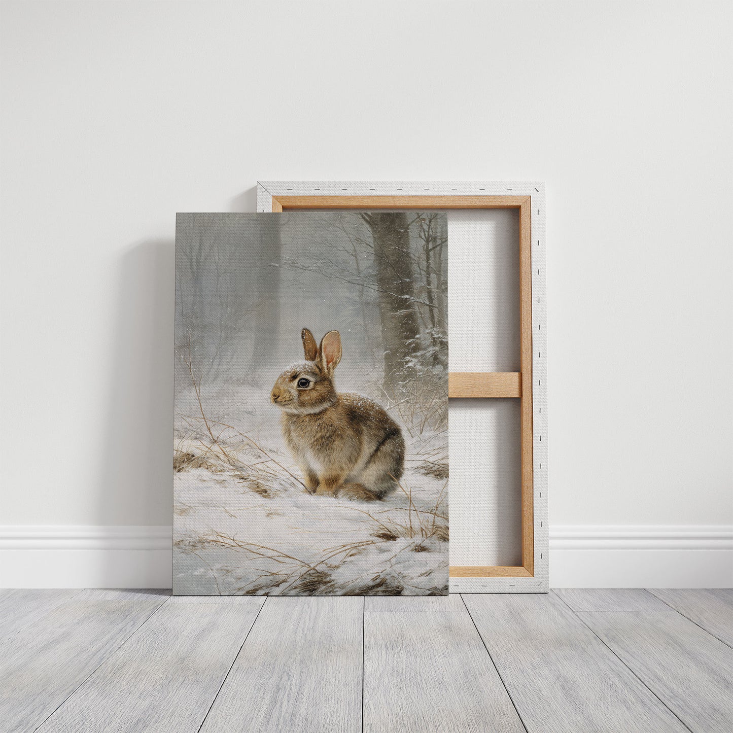 Winter Rabbit Finds Silent Snow