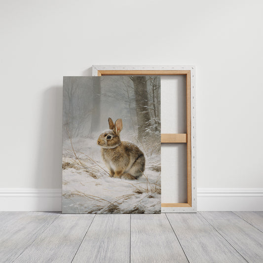 Winter Rabbit Finds Silent Snow