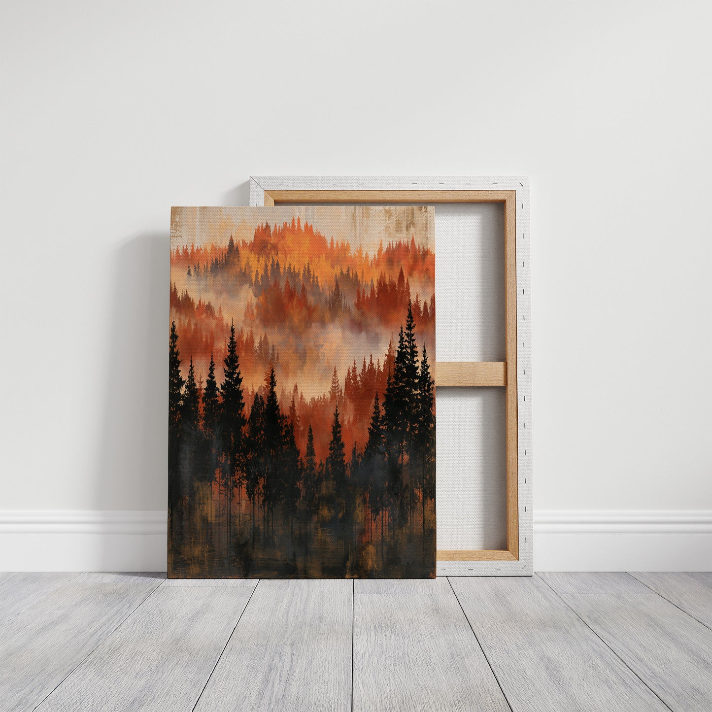 Layers of Autumn Pines