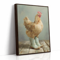 Farmyard Fashionista: Boots and Feathers