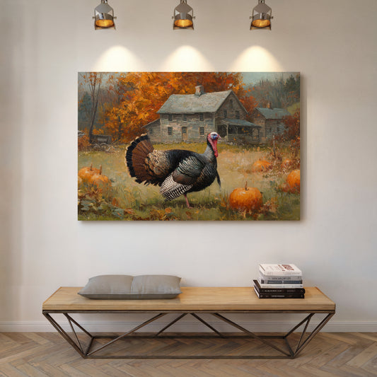 Autumn's Guest At The Farmhouse
