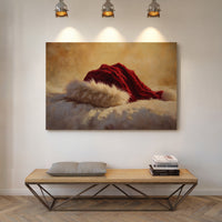 Crimson Velvet Meets Winter Light