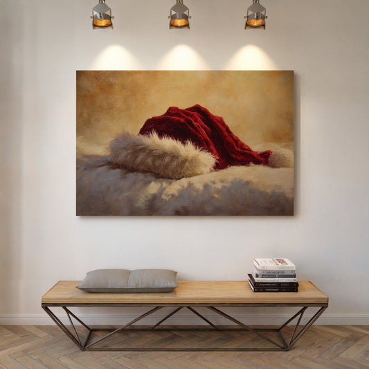 Crimson Velvet Meets Winter Light