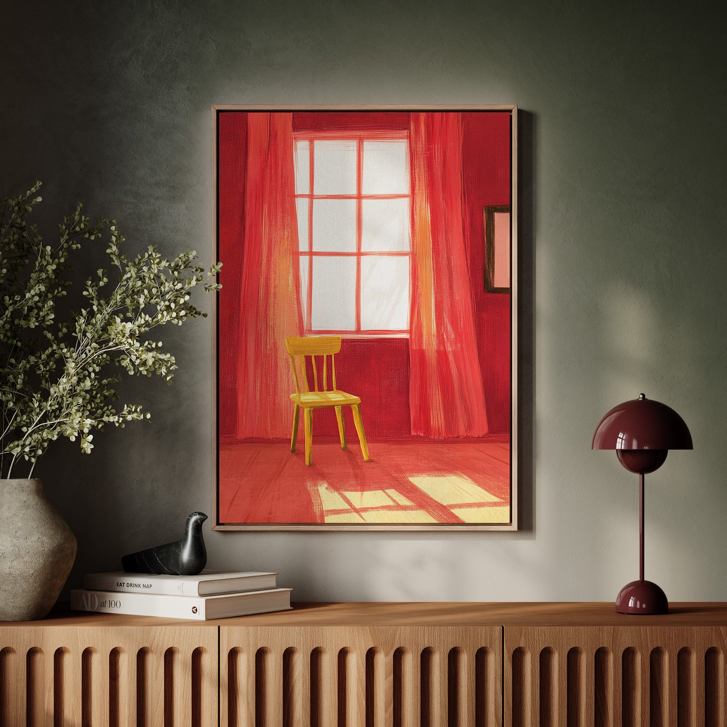 Yellow Chair Catches Morning Light
