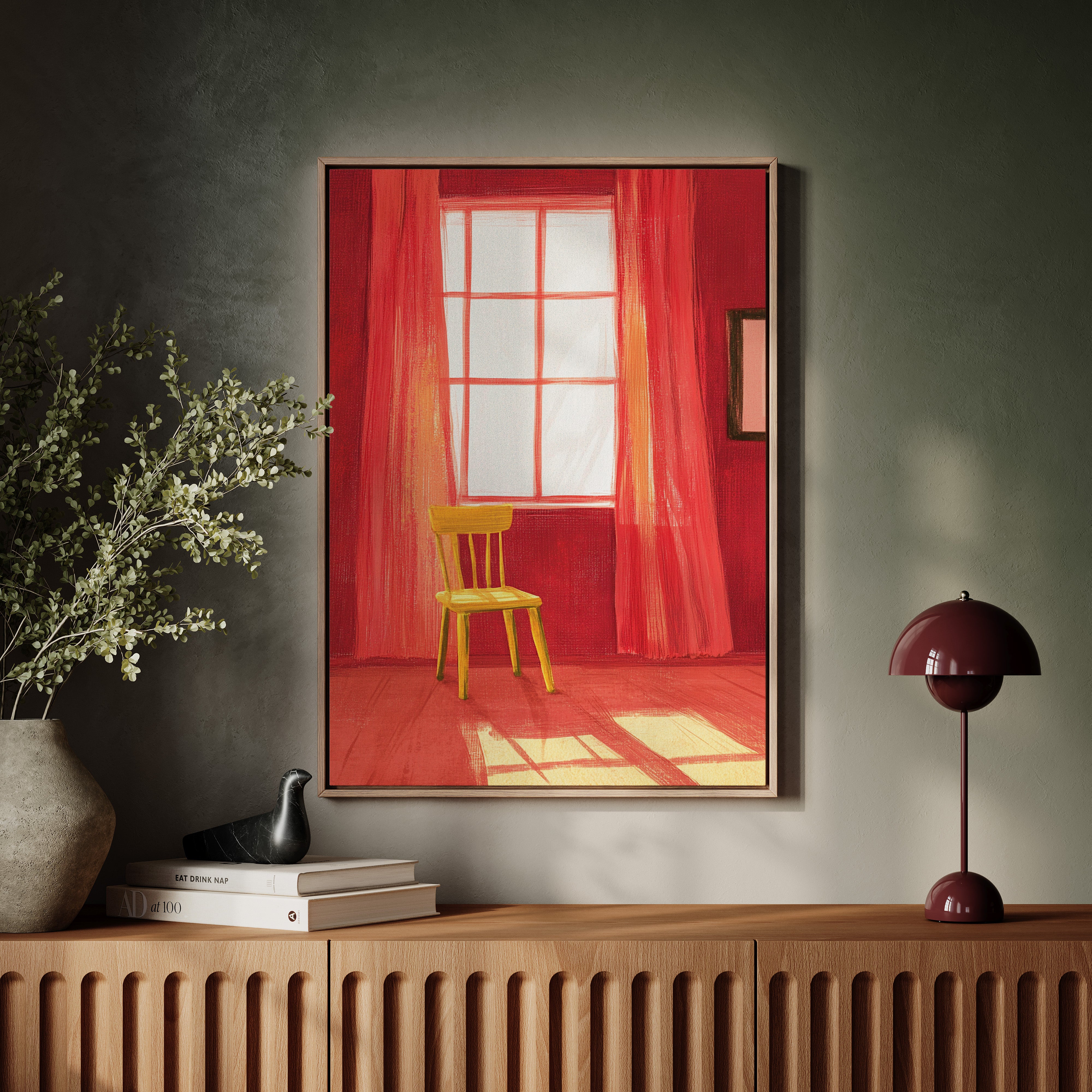 Yellow Chair Catches Morning Light