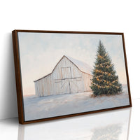 Winter Lights Warm The Barn