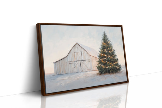 Winter Lights Warm The Barn