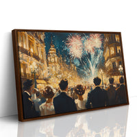 Midnight Sparkles Over Paris Streets