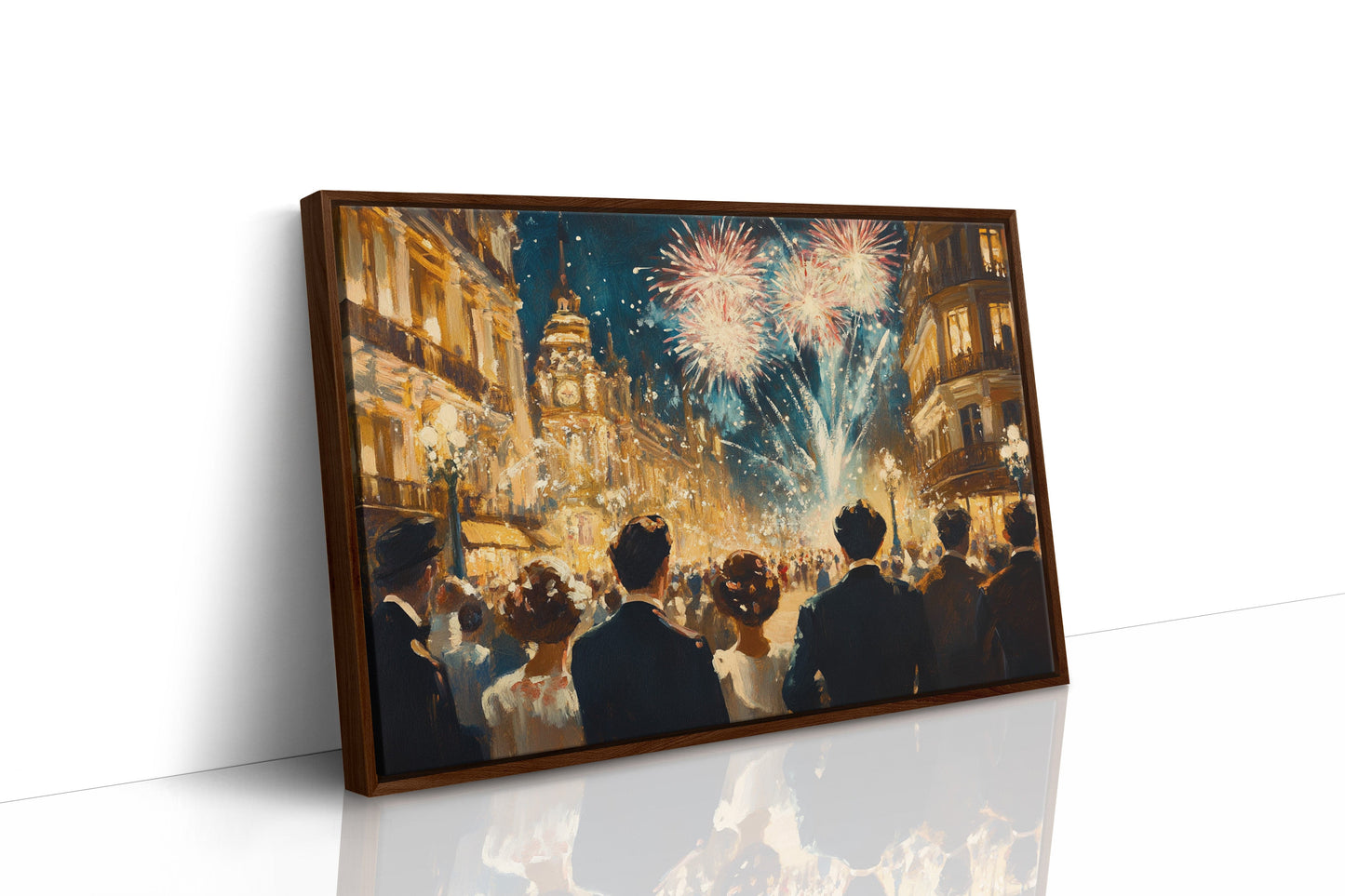 Midnight Sparkles Over Paris Streets