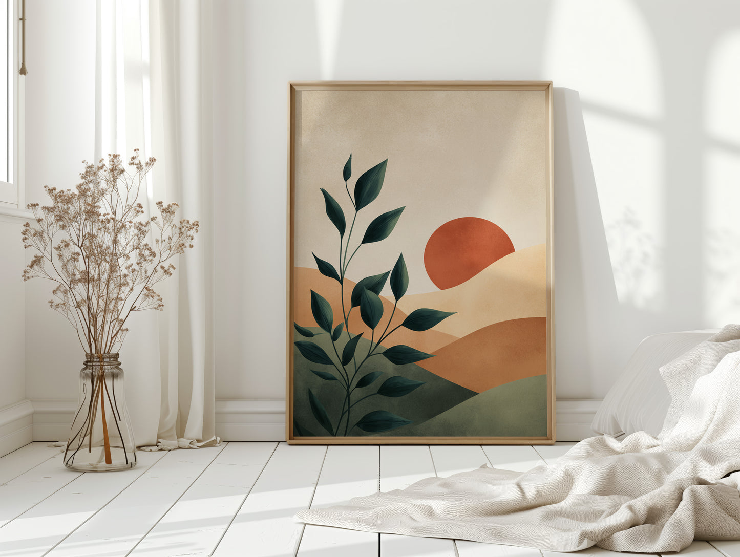 Sunset Kisses the Verdant Hills