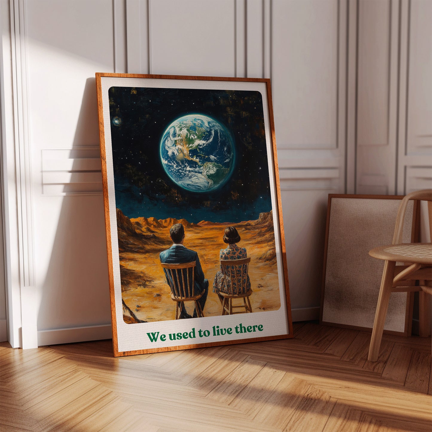 We Used to Live There – Surreal Earth from Afar, Thought-Provoking Wall Art