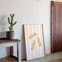 Pasta Dances Through Blush Stripes