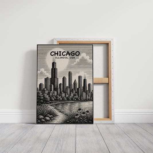 Chicago in Woodcut