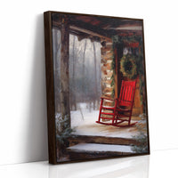 Red Rocker in Winter Quiet