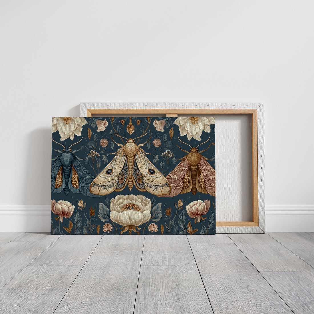 Night Moths Among Blooming Peonies – Kooly