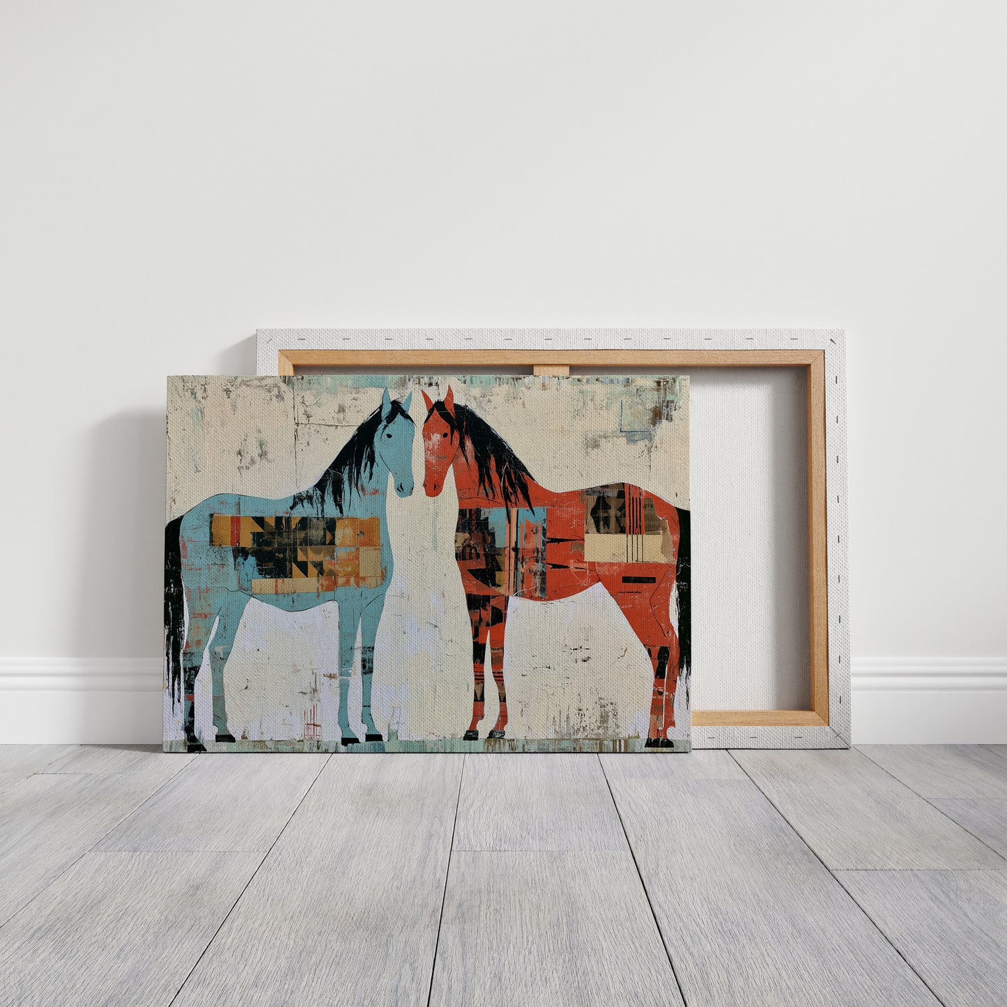 Two Horses, Painted Sides