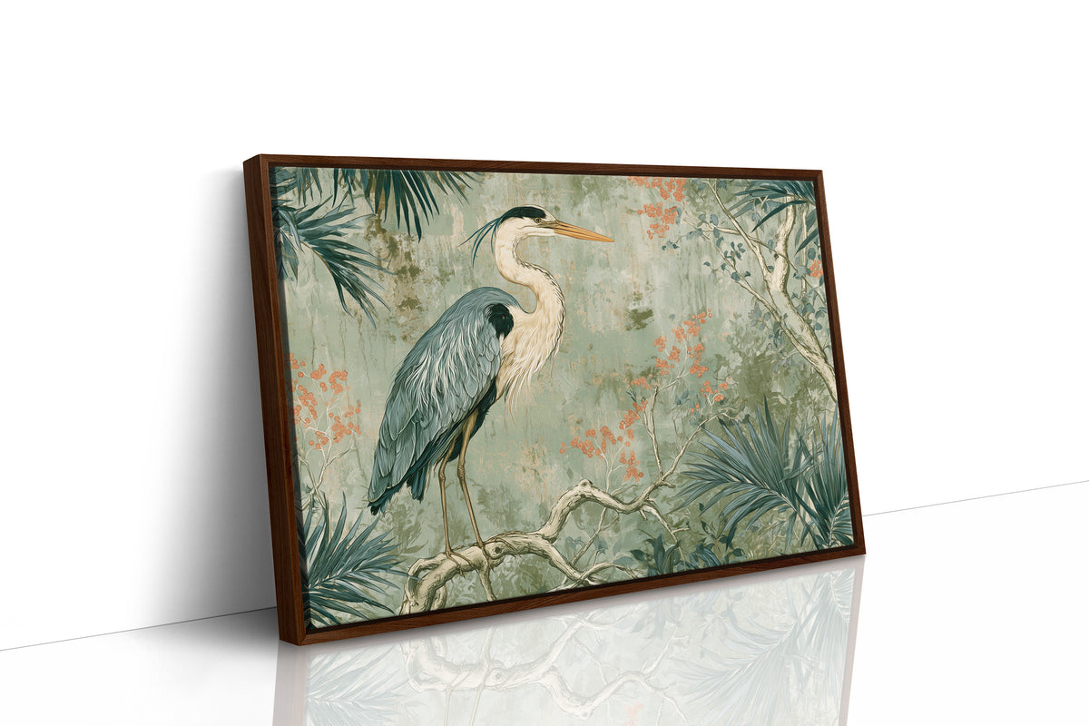 Heron Among Coral Berries
