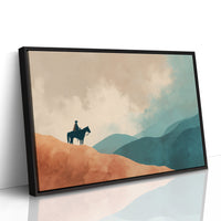 Solitary Wanderer Surveys Painted Valleys
