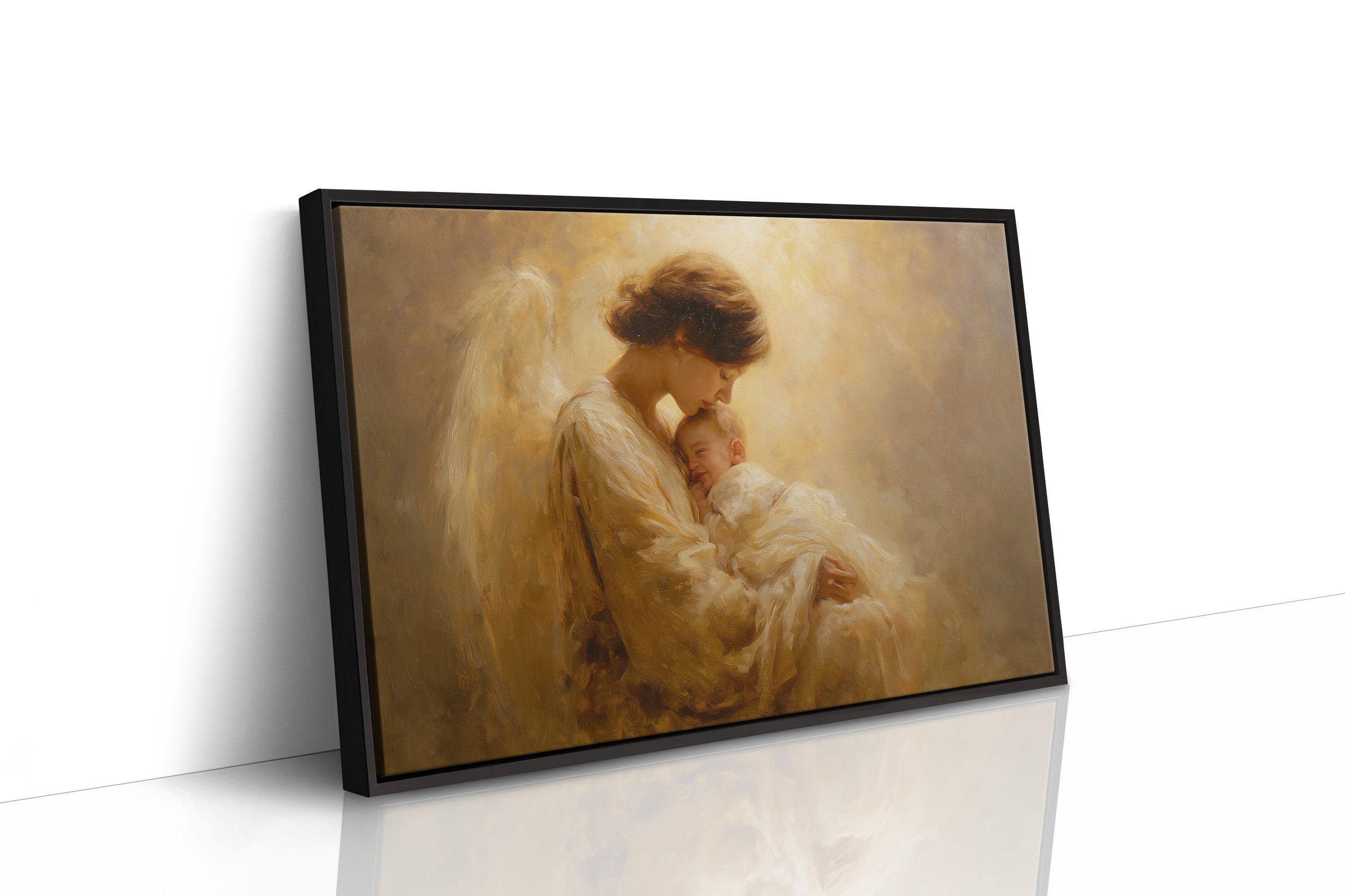 Celestial Embrace in Amber Light