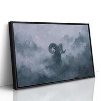 Bighorn Through the Blue Mist