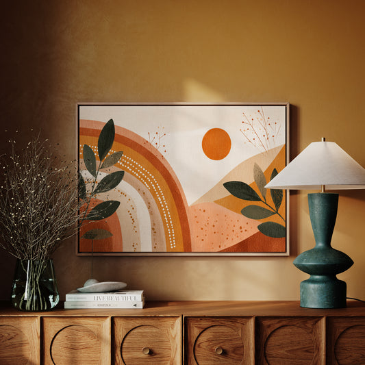 Sunset Over Earthly Tones