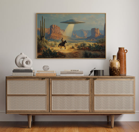 Cosmic Cowboys Meet Desert Light