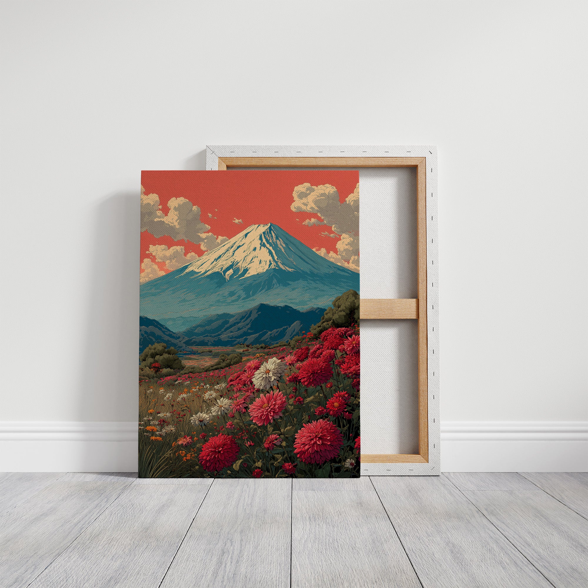 Where the Chrysanthemums Face Fuji