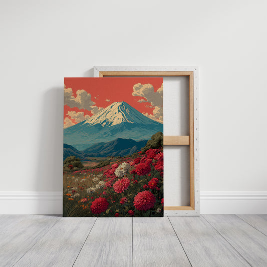 Where the Chrysanthemums Face Fuji